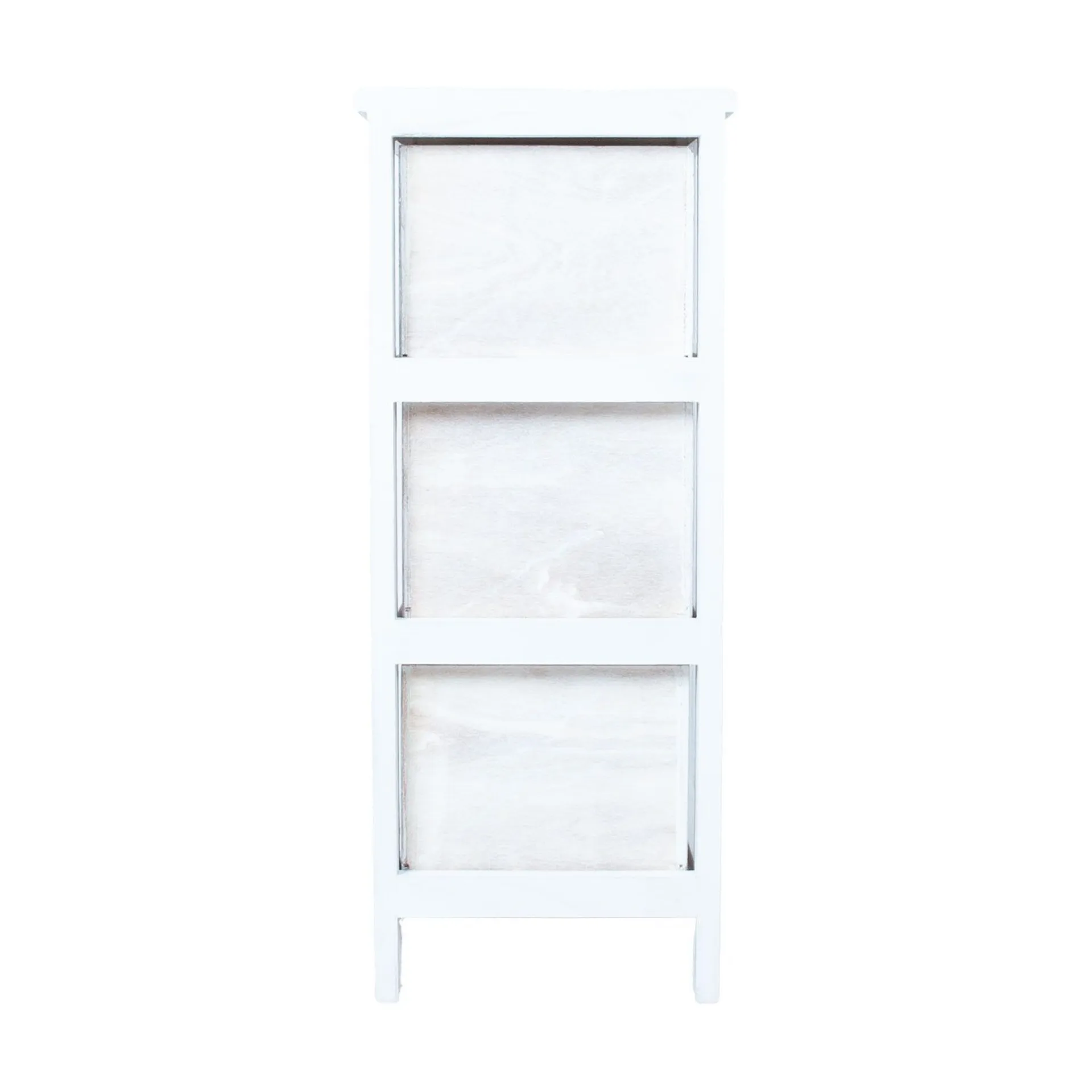 Kommode HOME4YOU Mihkli med 3 oppbevaringsenheter 26x32x63 cm