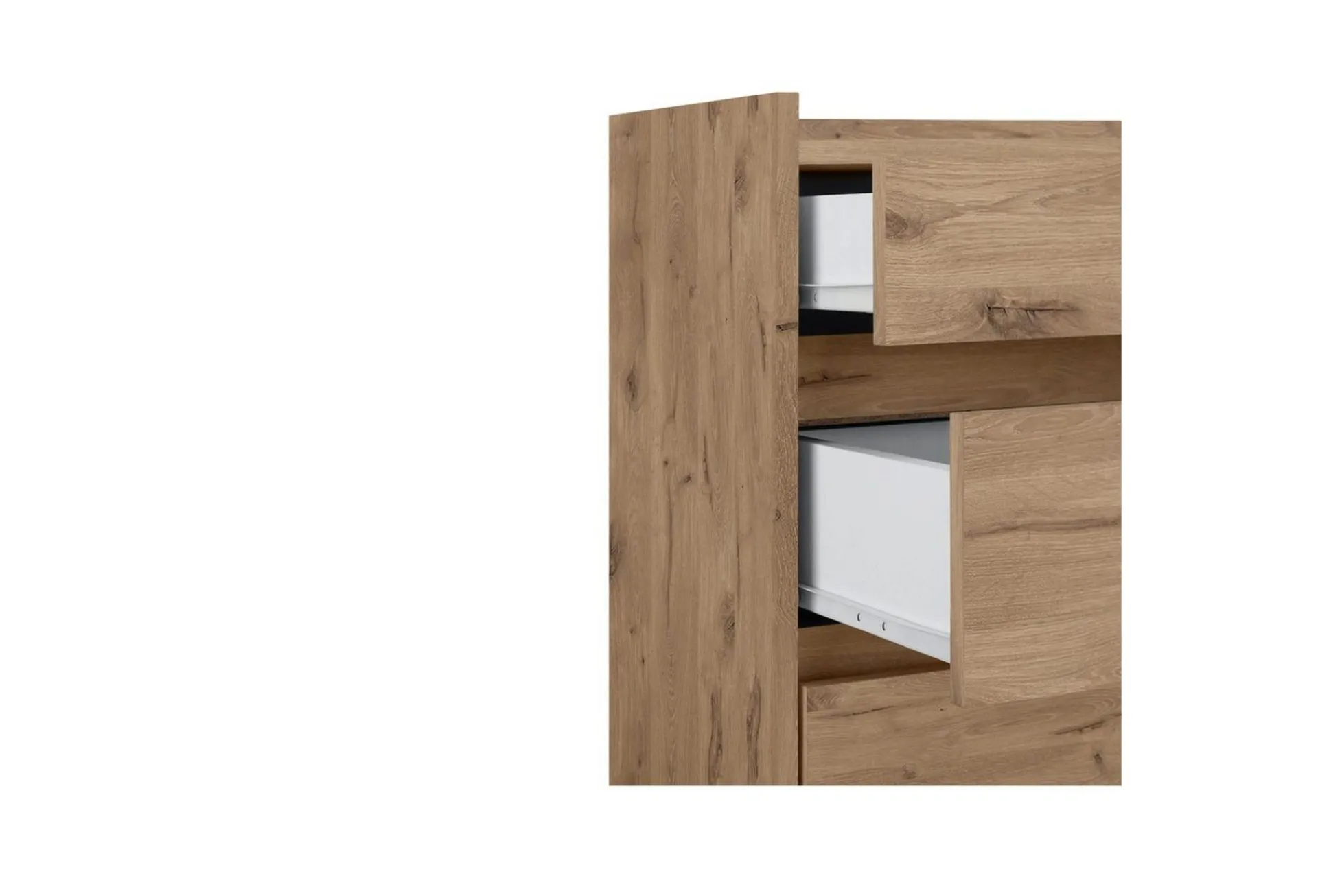 Loft24 Kommode Kosmo Viking Eik, 4 skuffer
