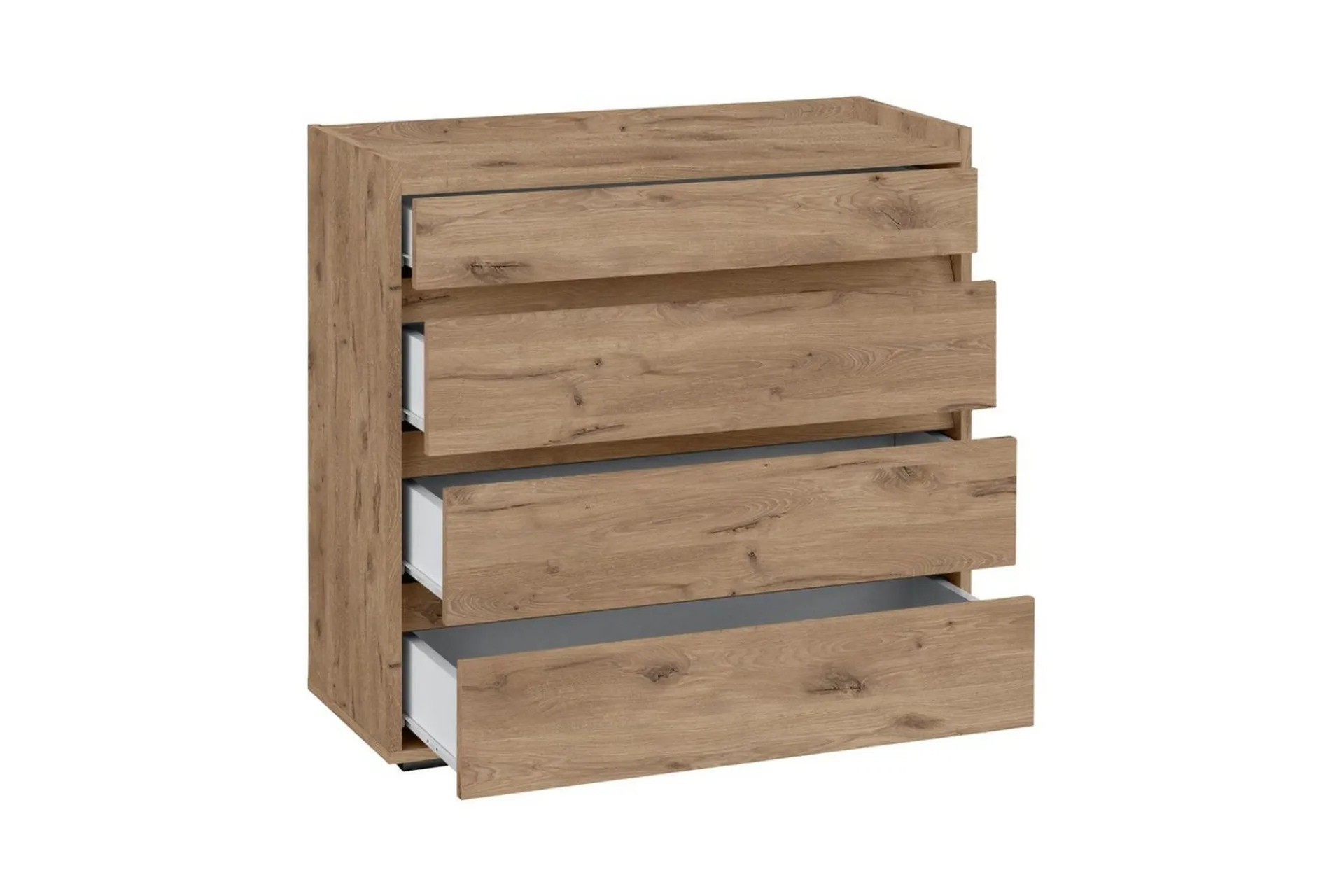 Loft24 Kommode Kosmo Viking Eik, 4 skuffer