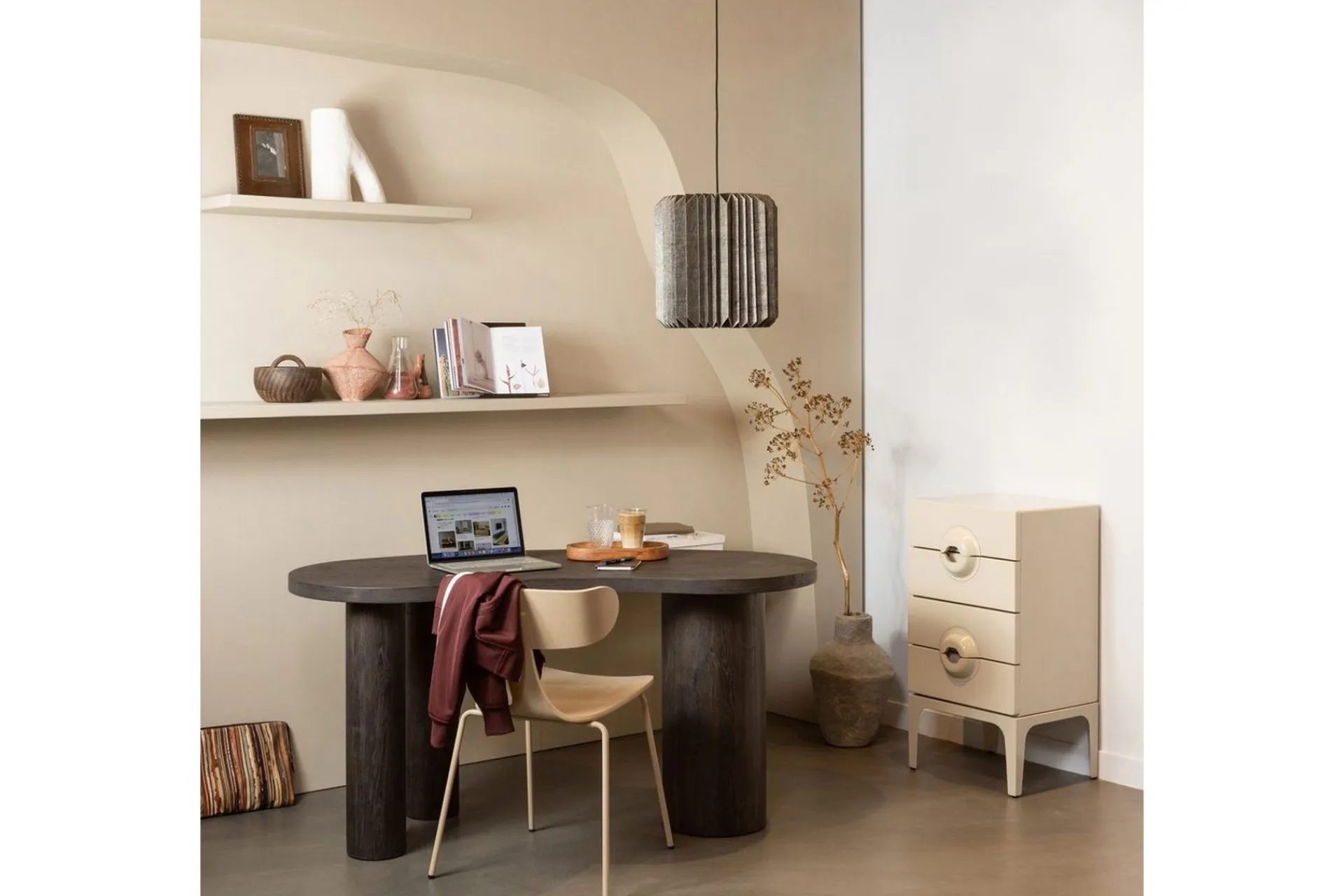 WOOOD Kommode|Entrekommode-Kommode Merge Ljusbrun