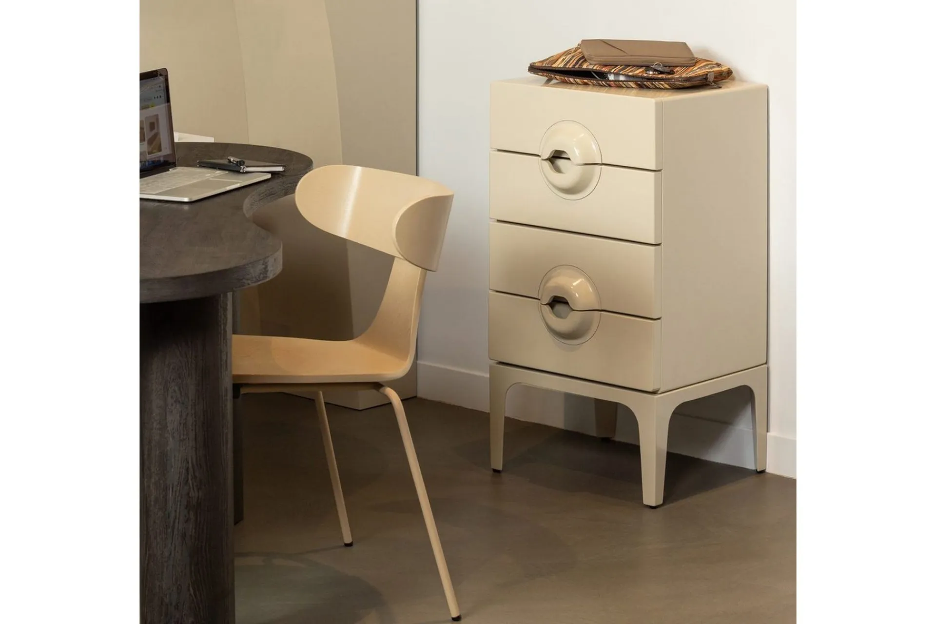 WOOOD Kommode|Entrekommode-Kommode Merge Ljusbrun