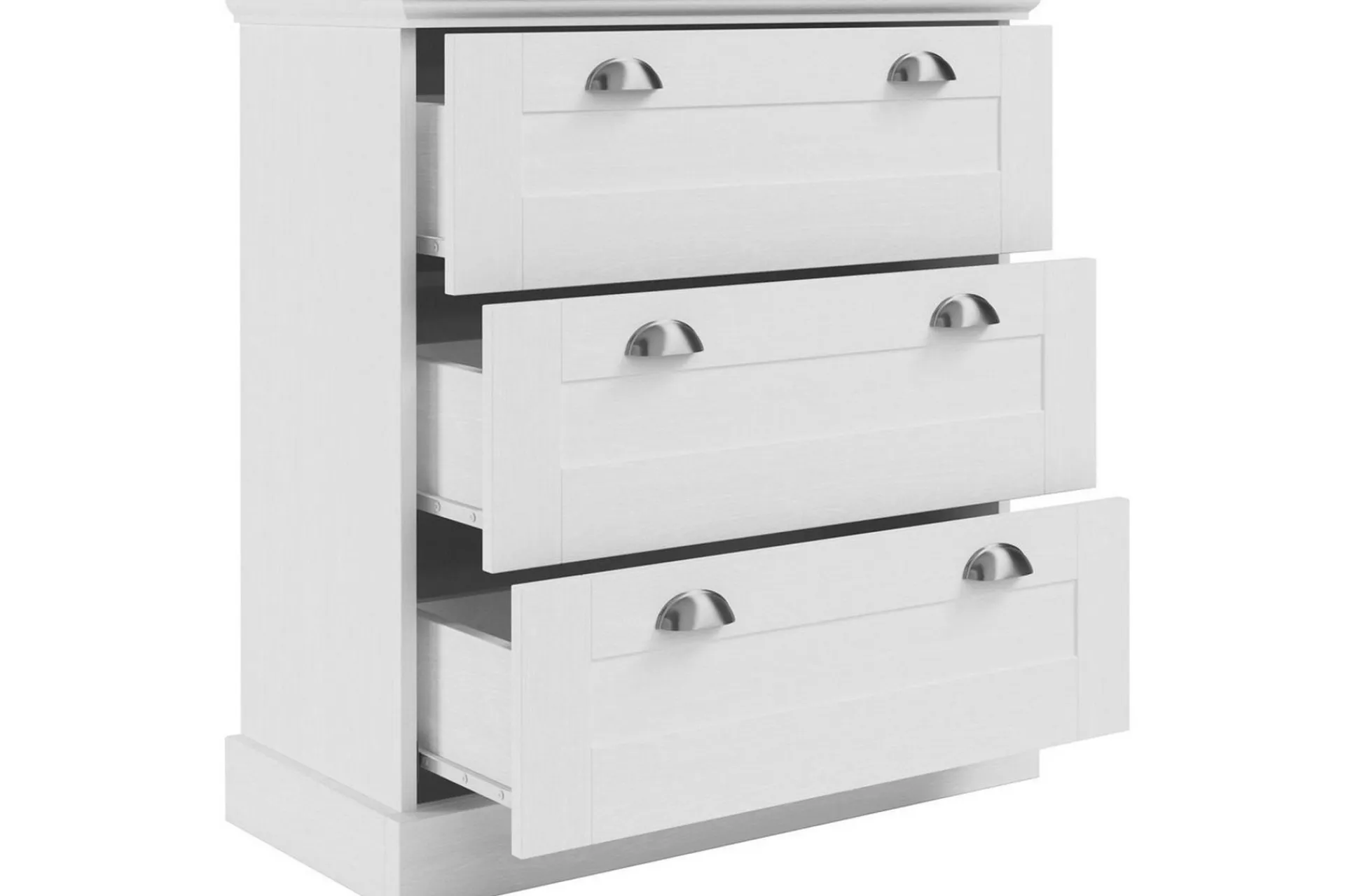 Loft24 Kommode|Entrekommode-Kommode Motala 75x35x80 cm, Hvit