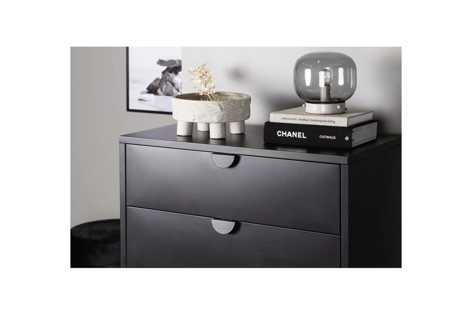 Kommode|Entrekommode-Kommode Piring Svart