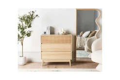 Kommode|Entrekommode-Kommode Wales Lysfarget tre