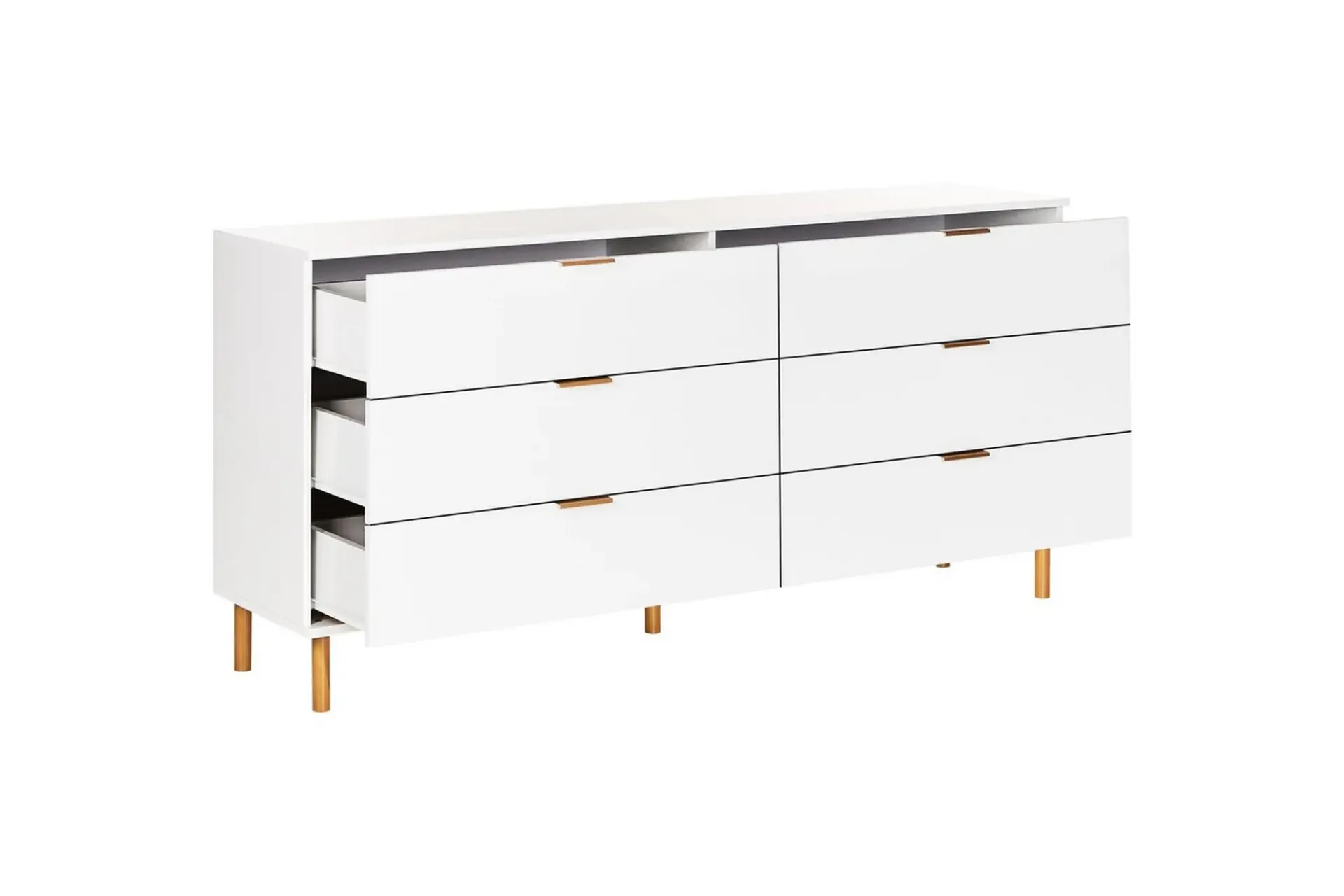 Kommode Walpole Hvit, gull