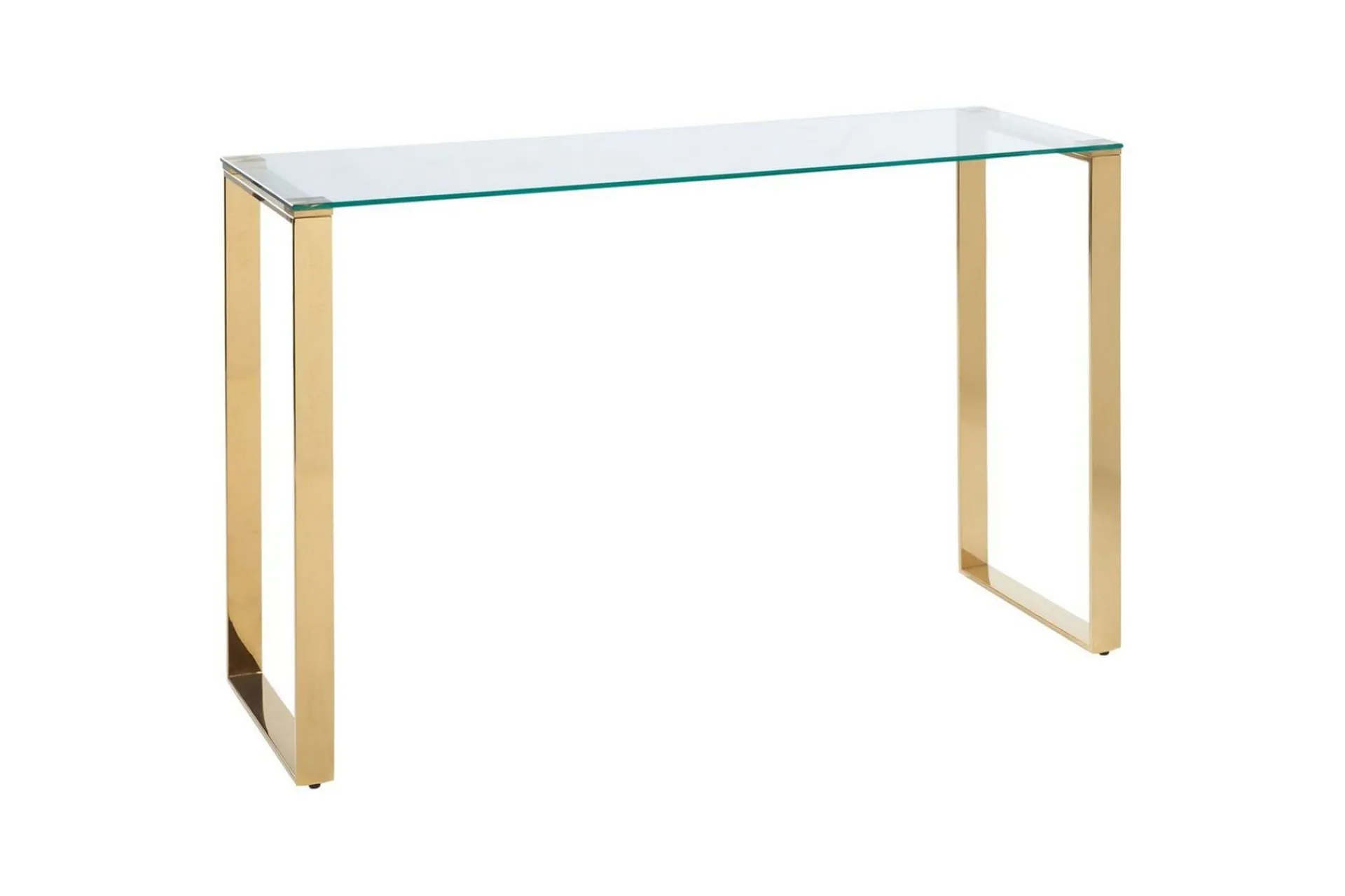 Gangbord|Avlastningsbord-Konsollbord Tilon Transparent, Gull