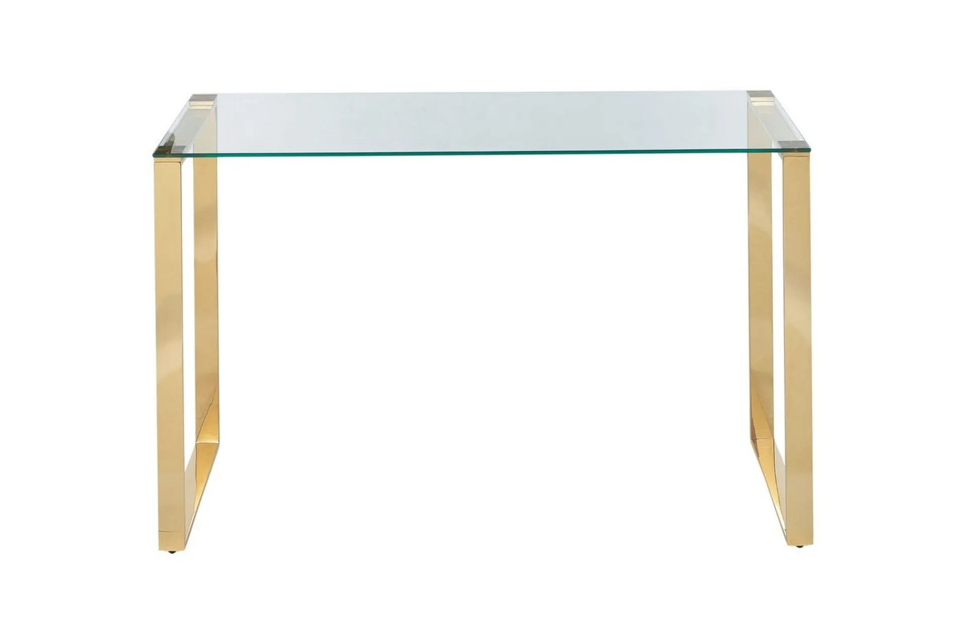 Gangbord|Avlastningsbord-Konsollbord Tilon Transparent, Gull