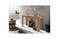 Wohnling Konsollbord massivt tre, 1 skuff, landlig stil Akasie