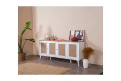 Konsoll Jatinder Hvit / Eik