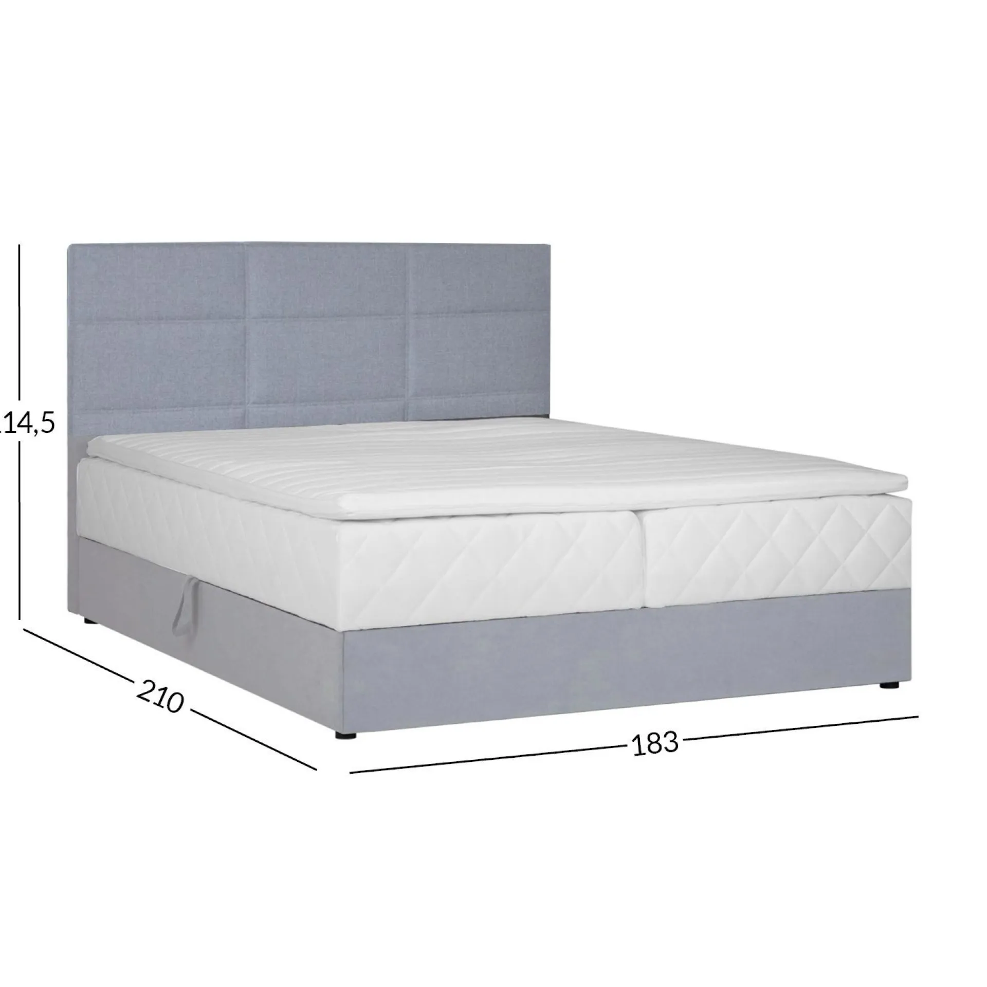 Kontinentalseng HOME4YOU Levi 180x200 cm med madrass