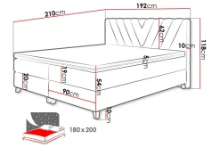 Kontinentalsenger|Seng Med Oppbevaring-Kontinentalseng 180x210 cm Resh 4