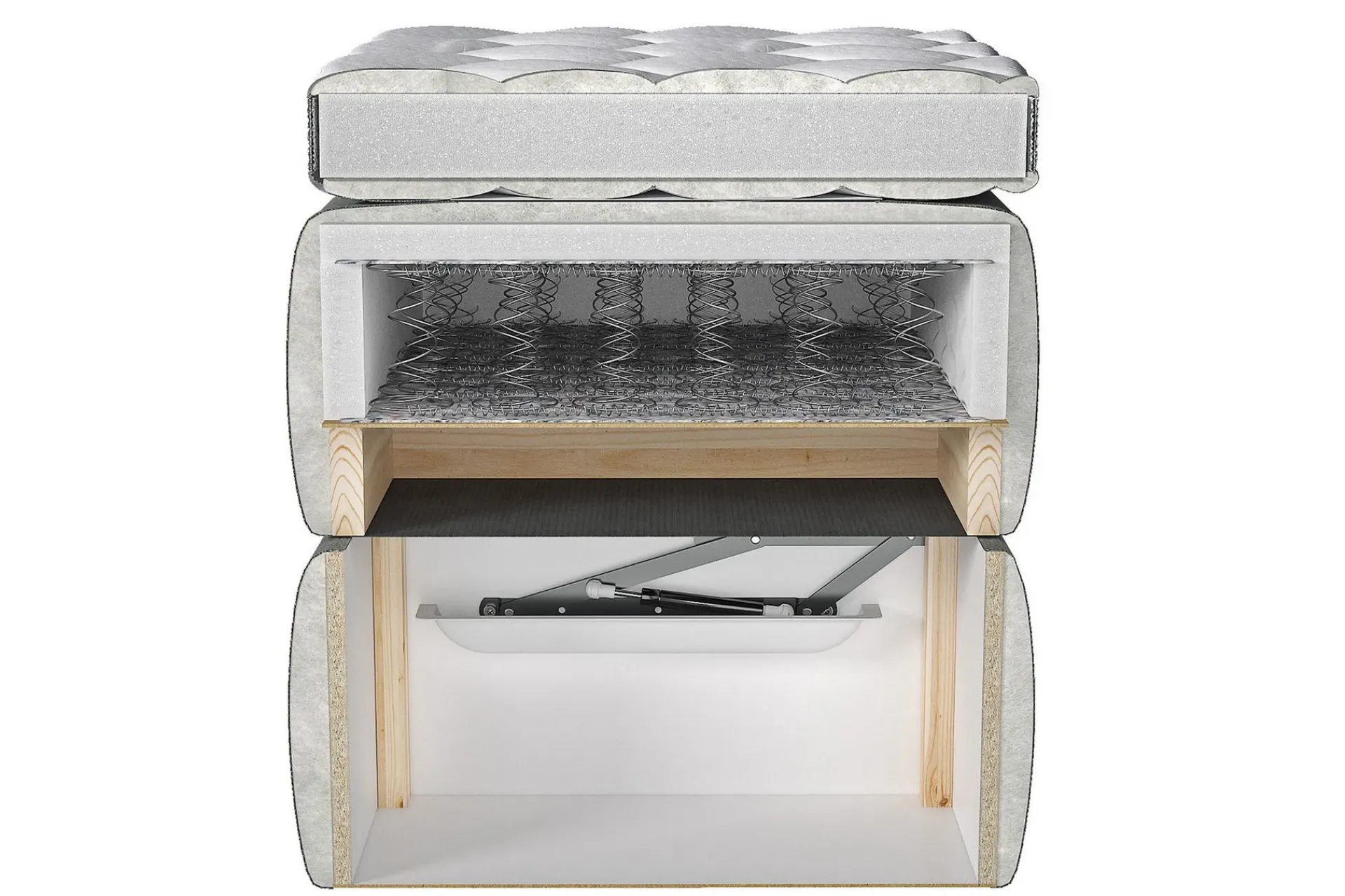 Seng Med Oppbevaring-Kontinentalseng 118x210 cm Resh 3