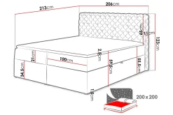 Kontinentalseng 200x200 cm