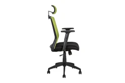 Kontorstol BRAVO 62x53xH107-1145cm svart/grønn