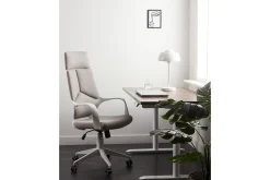 Kontorstol & Skrivebordsstol-Kontorstol Delight Taupe/hvit Taupe,Hvit