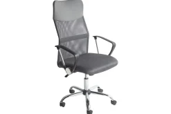 Kontorstol Design Grå/svart/sølv