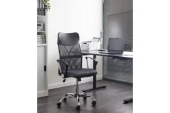 Kontorstol Design Grå/svart/sølv
