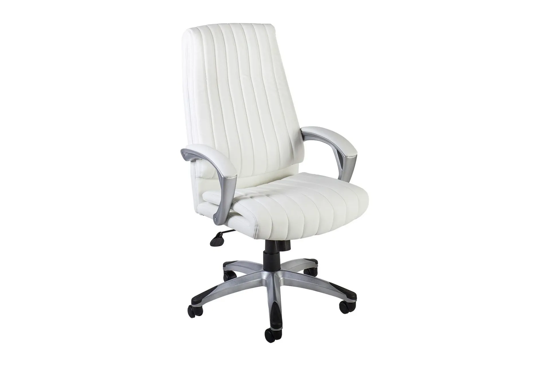Kontorstol & Skrivebordsstol-Kontorstol ELEGANT 625x765xH112-1195cm Hvit