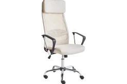 Kontorstol & Skrivebordsstol-Kontorstol Pioneer Beige,Sølv,Svart