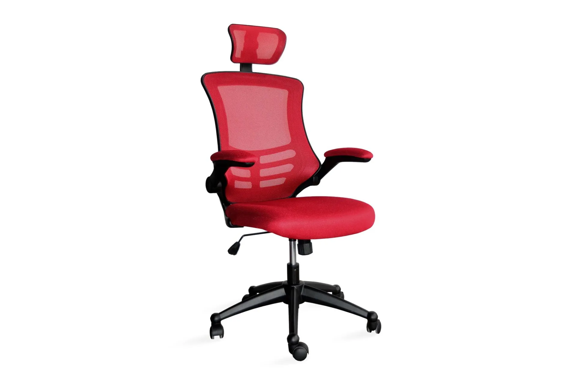 Kontorstol & Skrivebordsstol-Kontorstol RAGUSA 665xD51xH117-126cm rød Rød,Svart