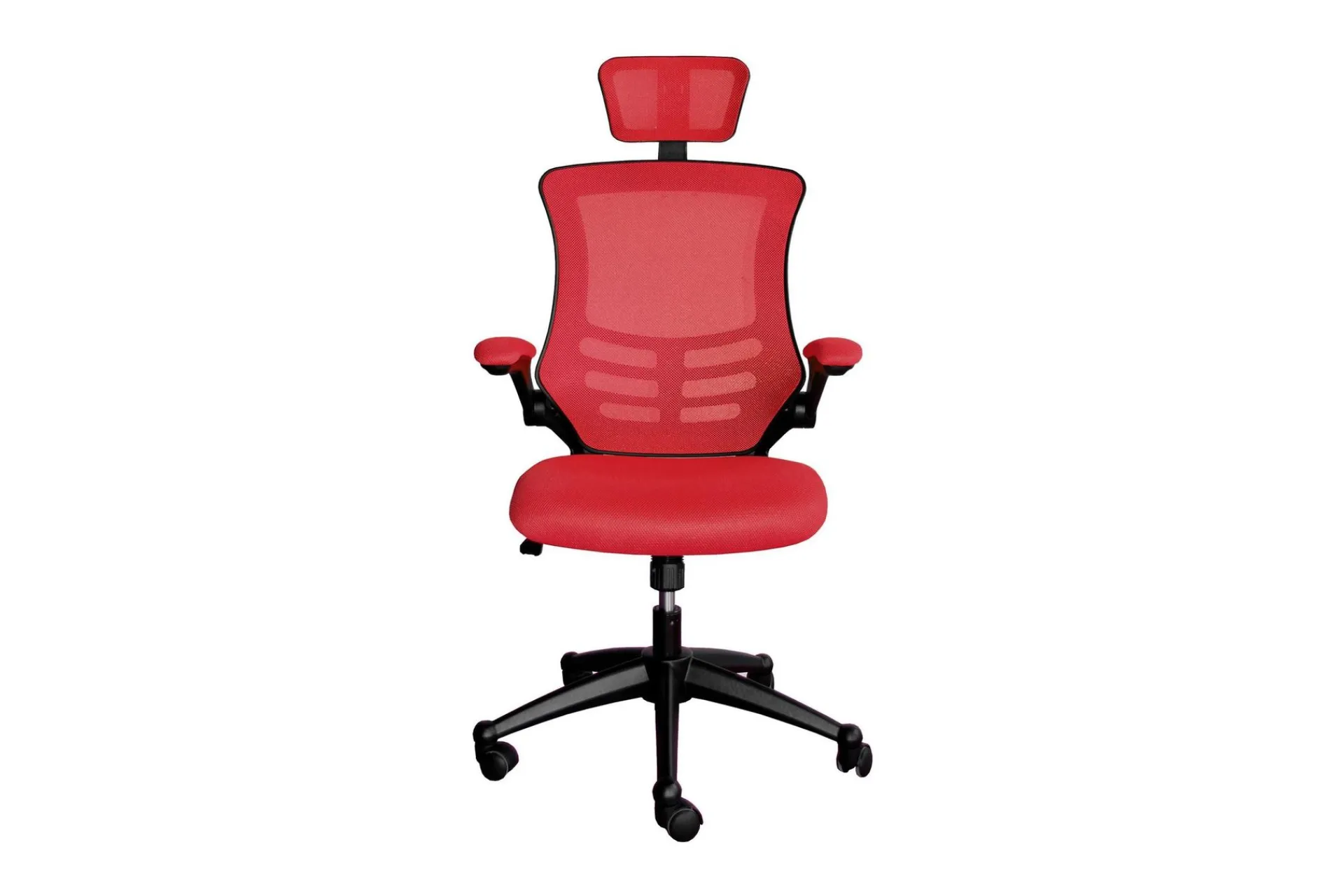 Kontorstol & Skrivebordsstol-Kontorstol RAGUSA 665xD51xH117-126cm rød Rød,Svart