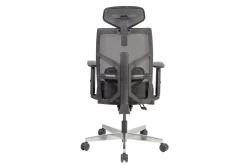 Kontorstol & Skrivebordsstol-Kontorstol Tune 70x70xh111-128 cm Svart Grey