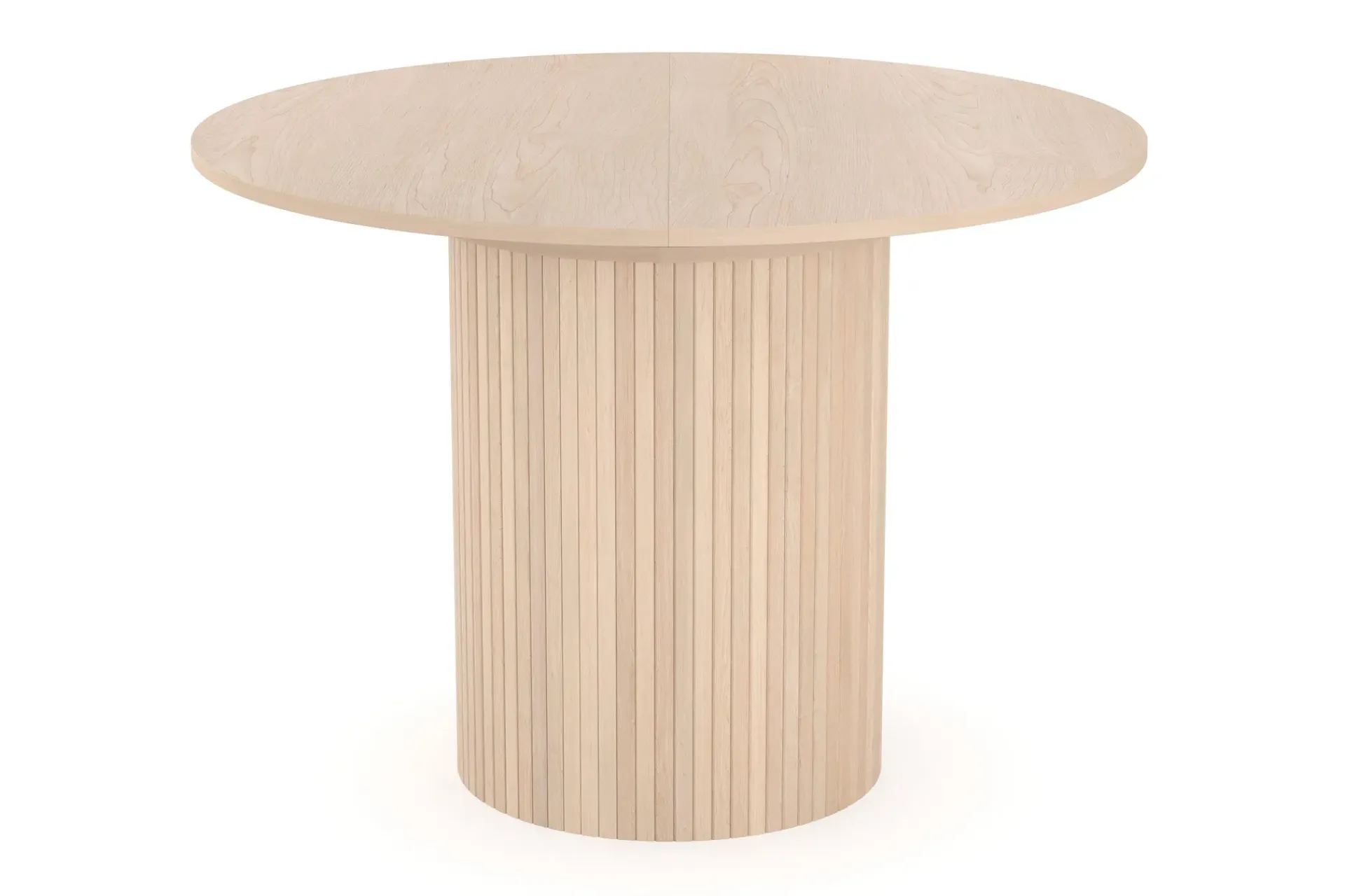 Bark Kopparbo Lys Rundt Spisebord 106 cm Utvidbart med tilleggsplate