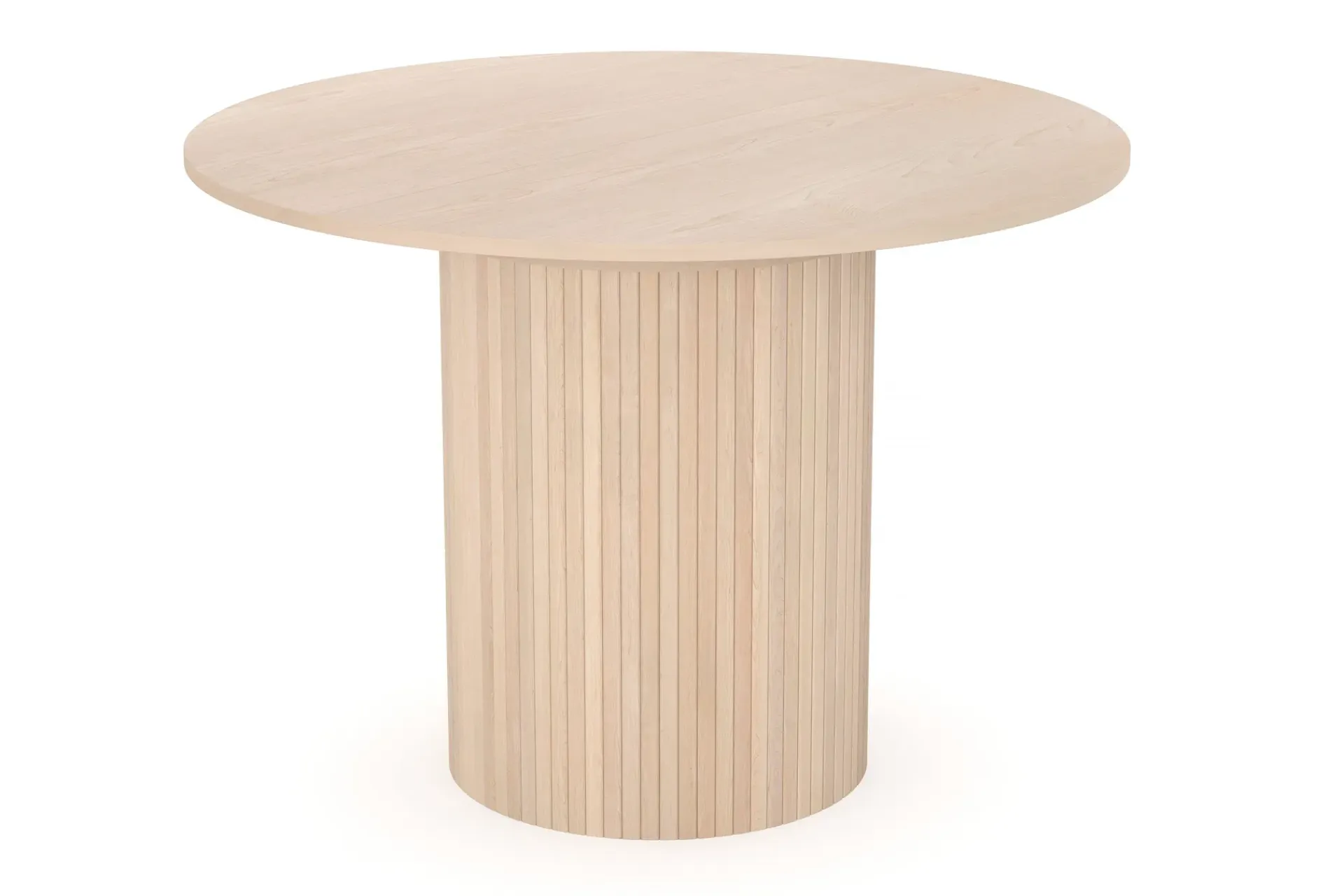 Bark Kopparbo Lys Rundt Spisebord 106 cm Utvidbart med tilleggsplate