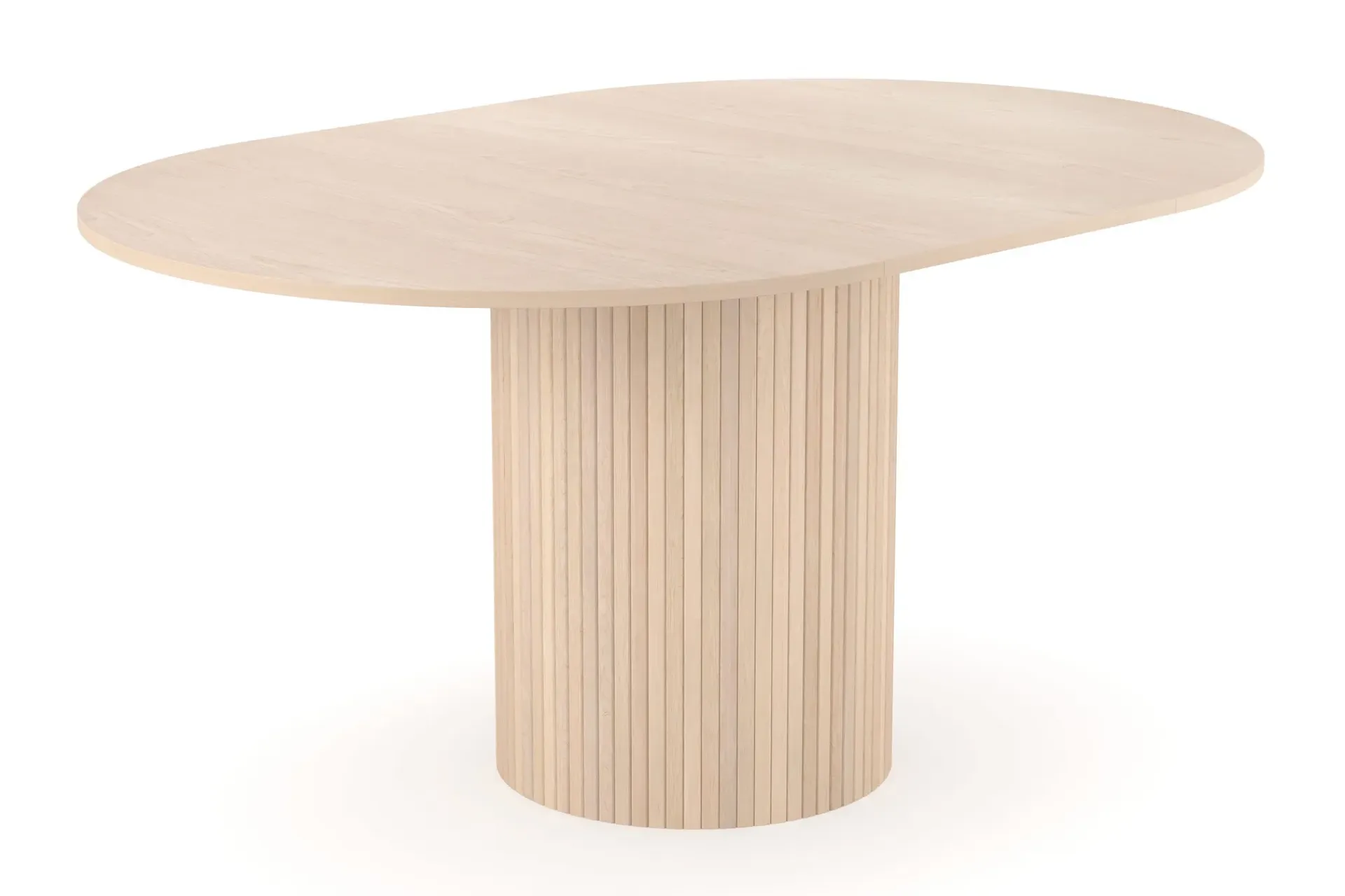 Bark Kopparbo Lys Rundt Spisebord 106 cm Utvidbart med tilleggsplate