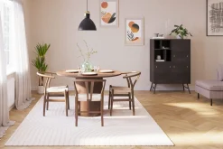 Bark Kopparbo Matgruppe 120 cm Rund med 4 Dastoori Spisestol