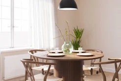 Bark Kopparbo Matgruppe 120 cm Rund med 4 Dastoori Spisestol