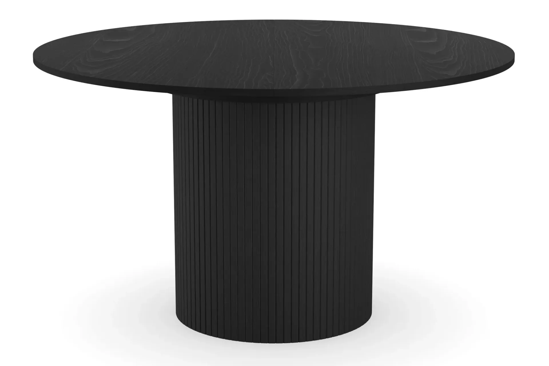 Bark Spisebord & Kjøkkenbord|Sminkebord & Toalettbord-Kopparbo Rundt Spisebord 130 cm Utvidbart med tilleggsplate Svart