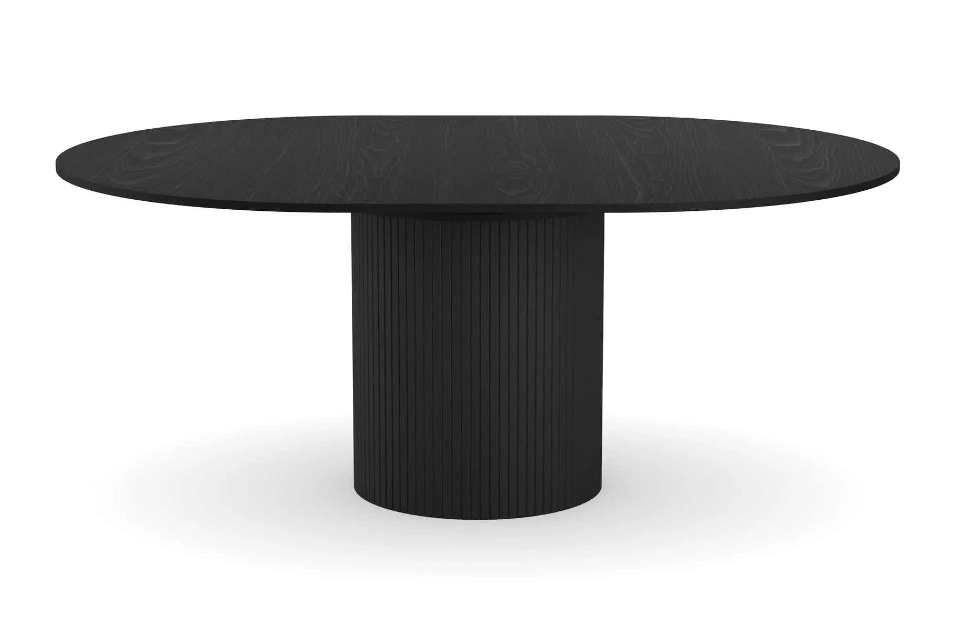 Bark Spisebord & Kjøkkenbord|Sminkebord & Toalettbord-Kopparbo Rundt Spisebord 130 cm Utvidbart med tilleggsplate Svart