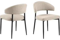 Bark Spisegrupper-Kopparbo Rundt Spisebord 130 cm Uttrekkbart med 4 Sawako Stoler Svart