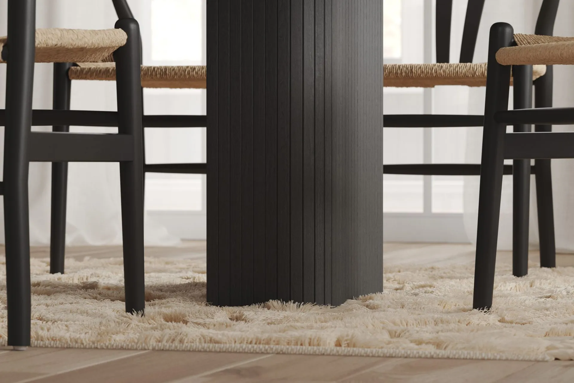 Bark Spisebord & Kjøkkenbord-Kopparbo Spisebord 200-260 cm Svart