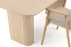 Bark Spisegrupper-Kopparbo spisebord 180–240 cm uttrekkbart med 4 Reciclar spisestoler