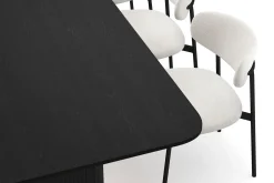 Bark Kopparbo Spisebord 180-240 cm Uttrekkbart med 6 Lucy Spisestoler