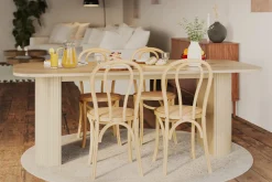 Bark Spisebord & Kjøkkenbord-Kopparbo Spisebord Lyst tre Rektangulært 200 cm Hvit