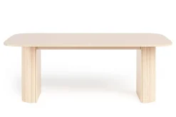 Bark Spisebord & Kjøkkenbord-Kopparbo Spisebord Lyst tre Rektangulært 200 cm Hvit