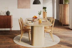 Bark Spisebord & Kjøkkenbord-Kopparbo Spisebord Lyst tre Rektangulært 200 cm Hvit