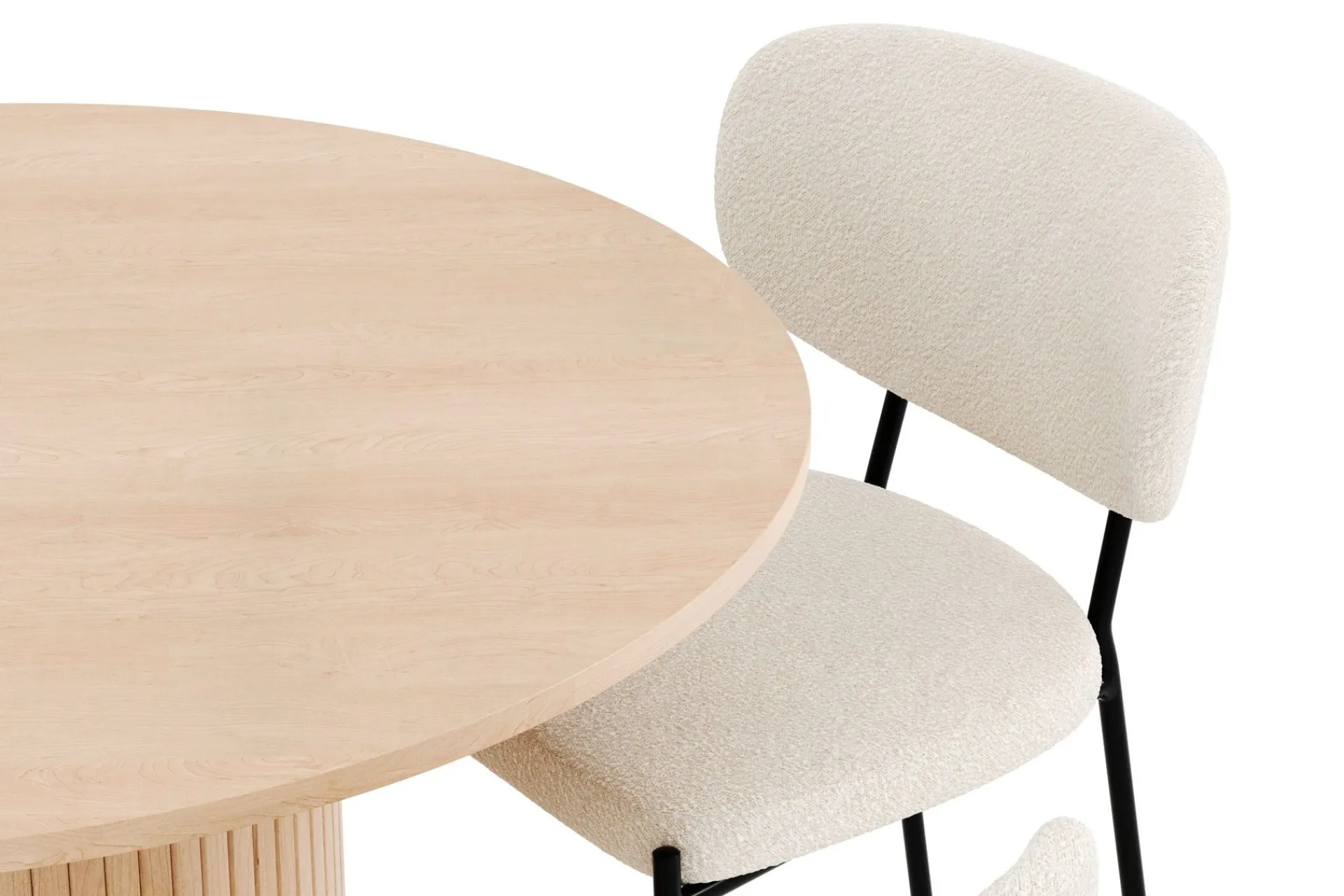 Kopparbo Spisegruppe 106 cm Forlengbar med 4 Gemmiano Spisestoler