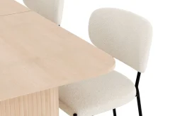Spisegrupper-Kopparbo Spisegruppe 180-240 cm Forlengbar med 4 Gemmiano Spisestoler Whitewash