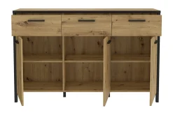 Sideboard & Skjenker-Koufalia Sideboard 40x140 cm Brun/Svart