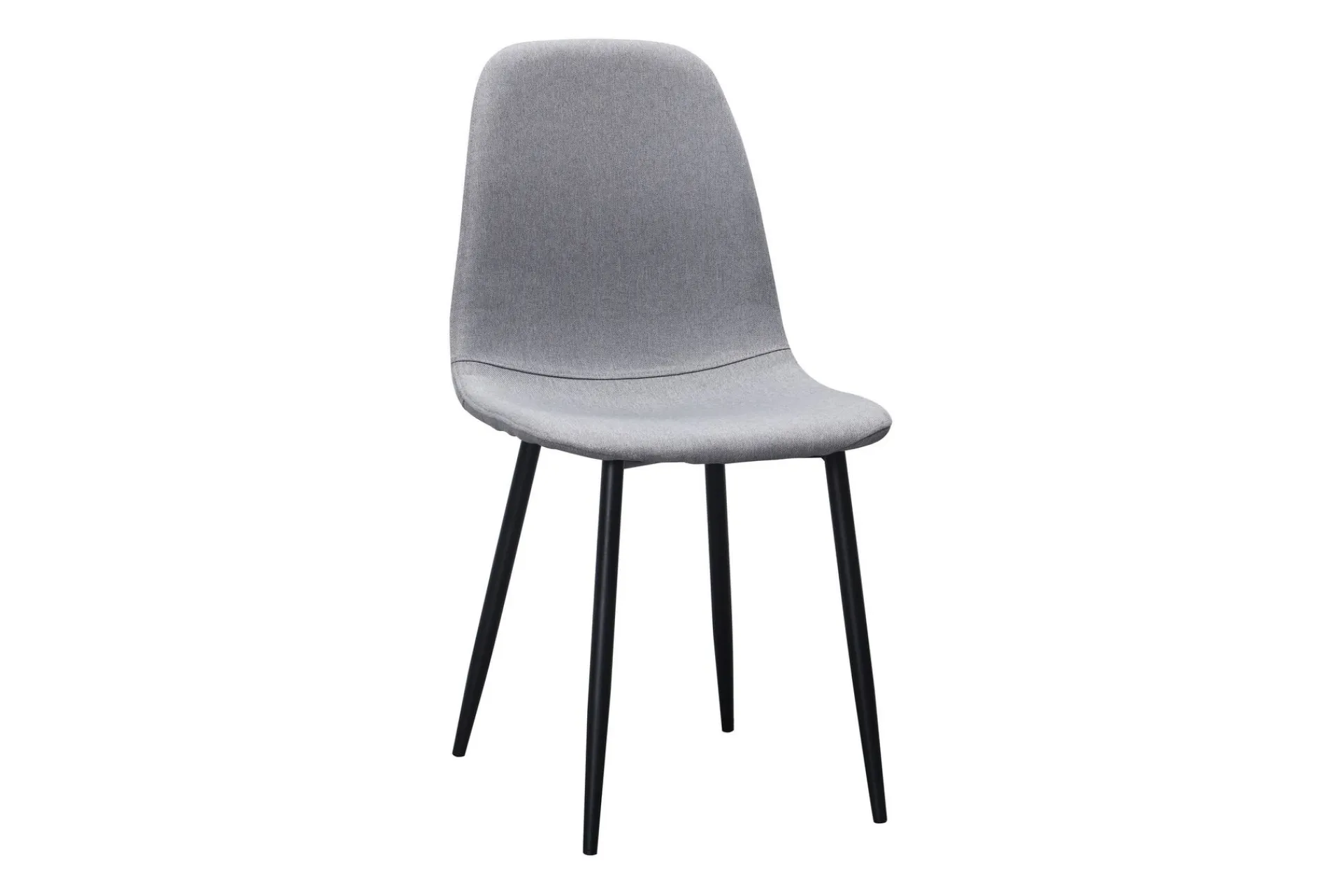 Scandinavian Choice Kronblom Spisebord 120 cm + 4 stk Nibe stol grå med svarte ben