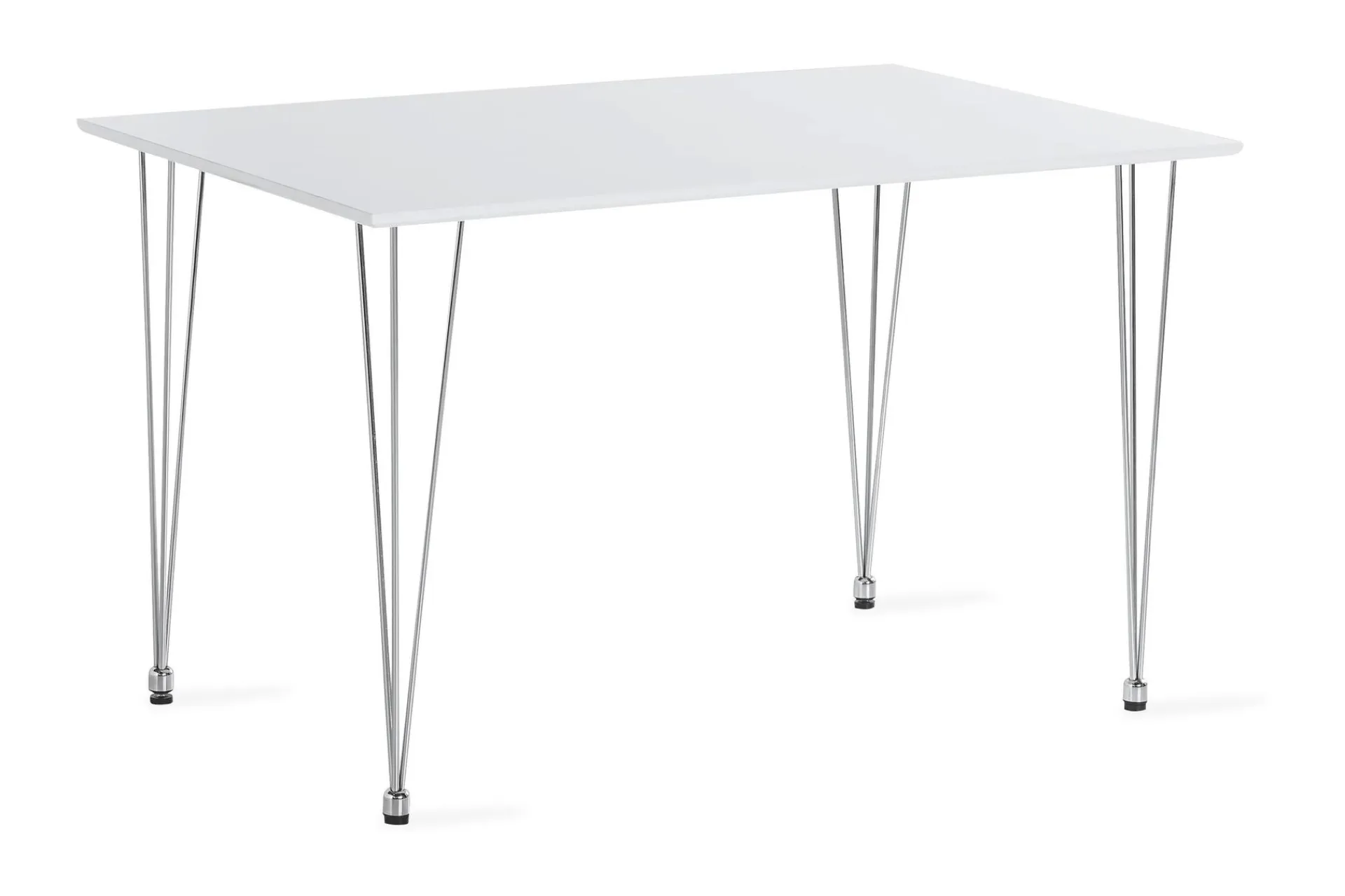 Scandinavian Choice Kronblom Spisebord 120 cm + 4 stk Nibe stol grå med svarte ben