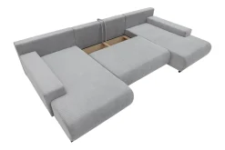 Velour Sofa & Fløyel Sofa|Sovesofaer-Krysen Sovesofa Dubbeldivan 4-sits Svart