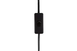 Stuelampe|Nattbordslampe-Kuban Bordlampe 32 cm Svart,Sølv