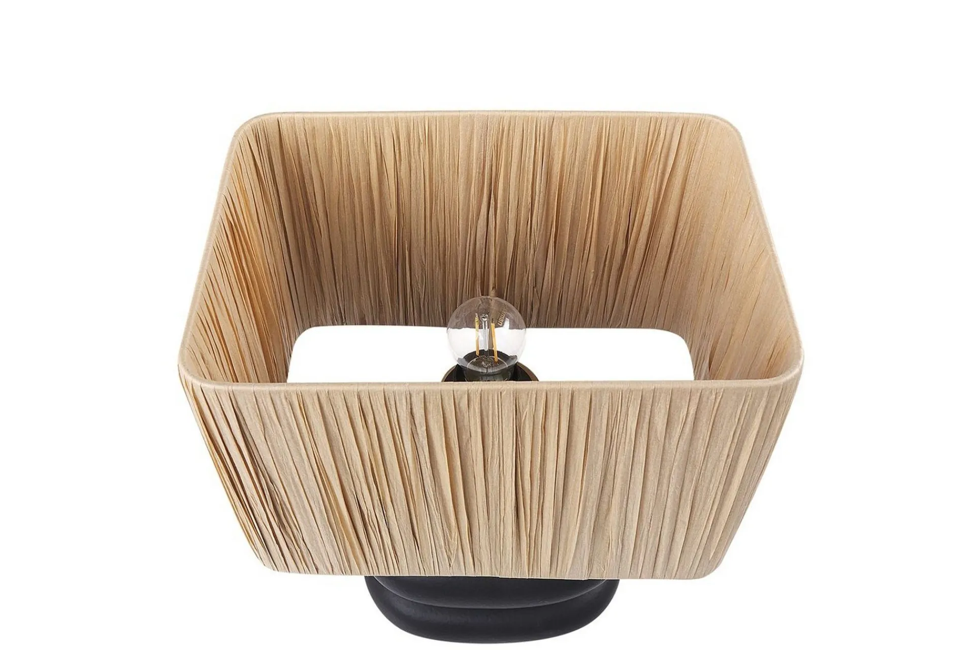 Nattbordslampe|Bordlampe-Kulsa Bordlampe 42 cm E27 Svart,Natur