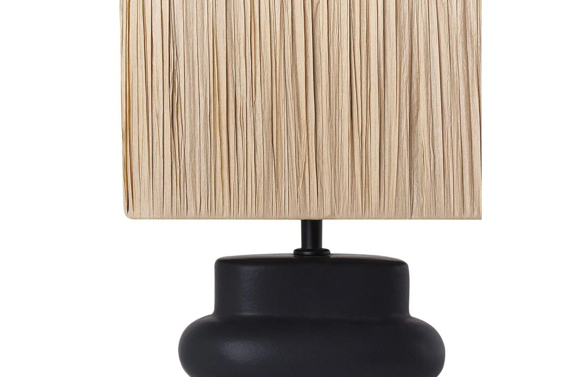 Nattbordslampe|Bordlampe-Kulsa Bordlampe 42 cm E27 Svart,Natur