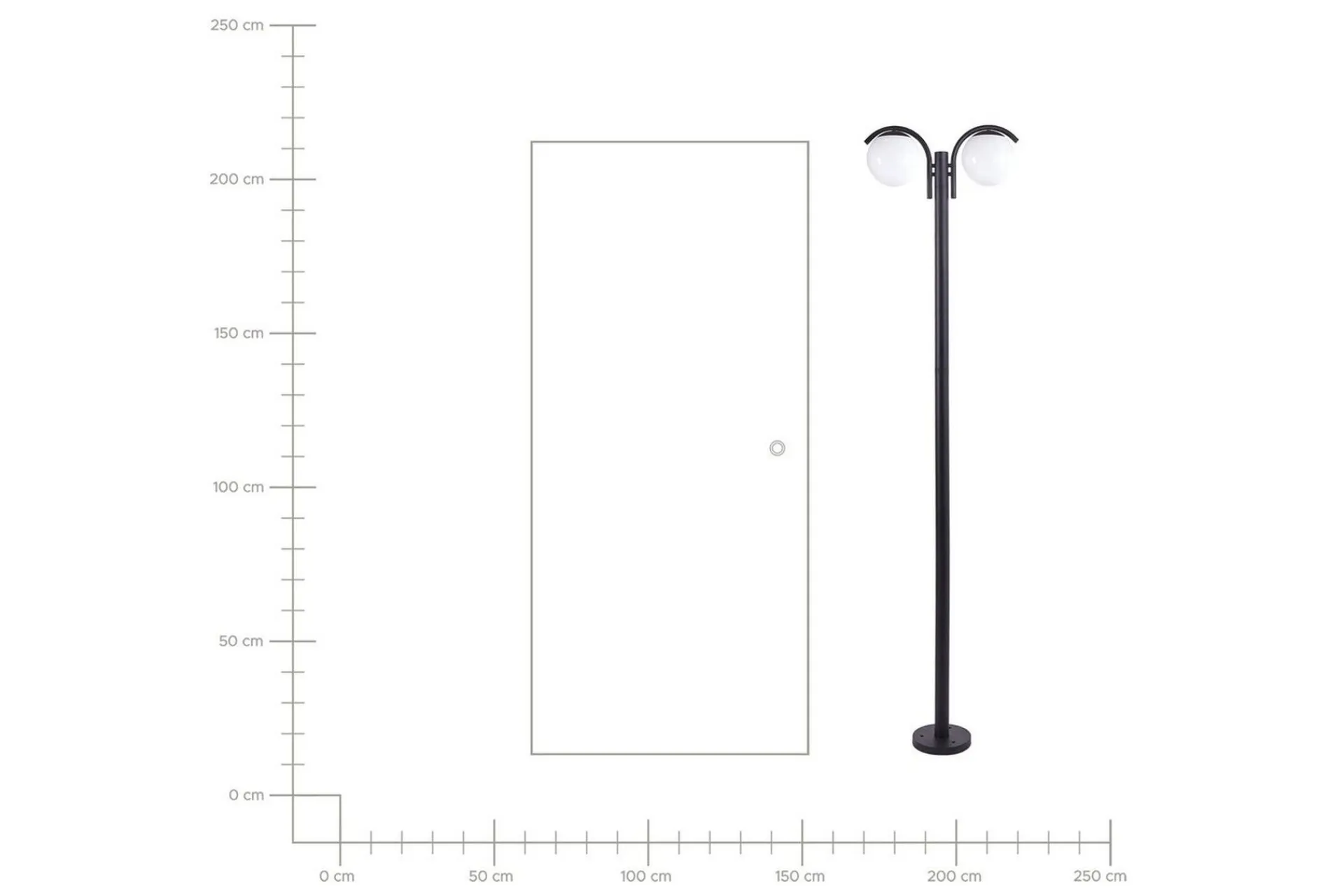 Kulsi Lyktestolpe 205 cm